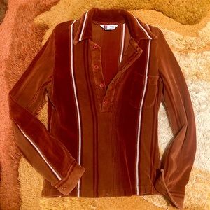70’s Velour Henley
